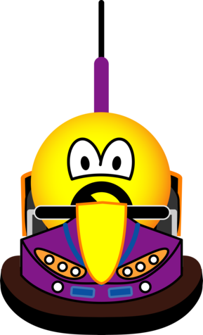 Bumper car emoticon